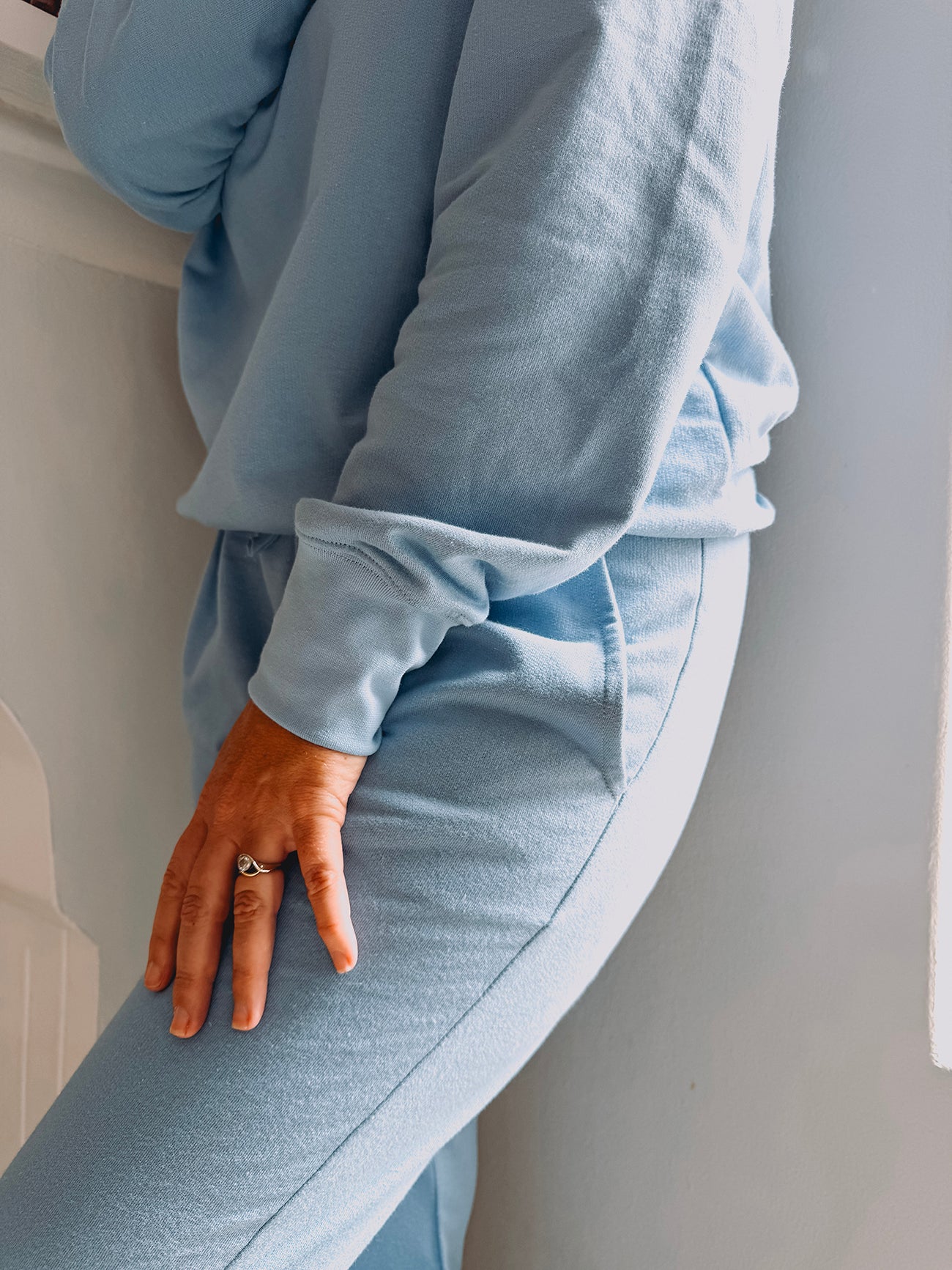 Womens Fleece Sweetpak - Powder Blue (sold as a set)
