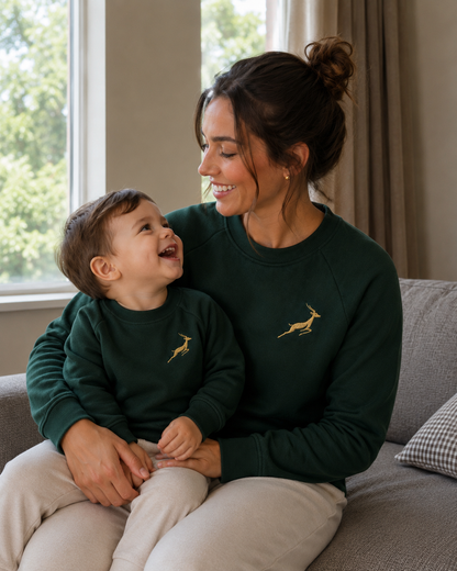 Springbokkie Womens Sweatshirt - Teal (7 working days lead time)