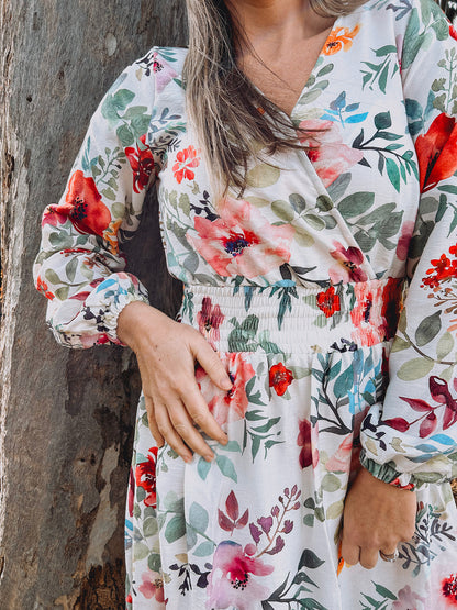 Womens Long Sleeve Maxi Tier Dress - The Daughter's Hymn (limited edition)
