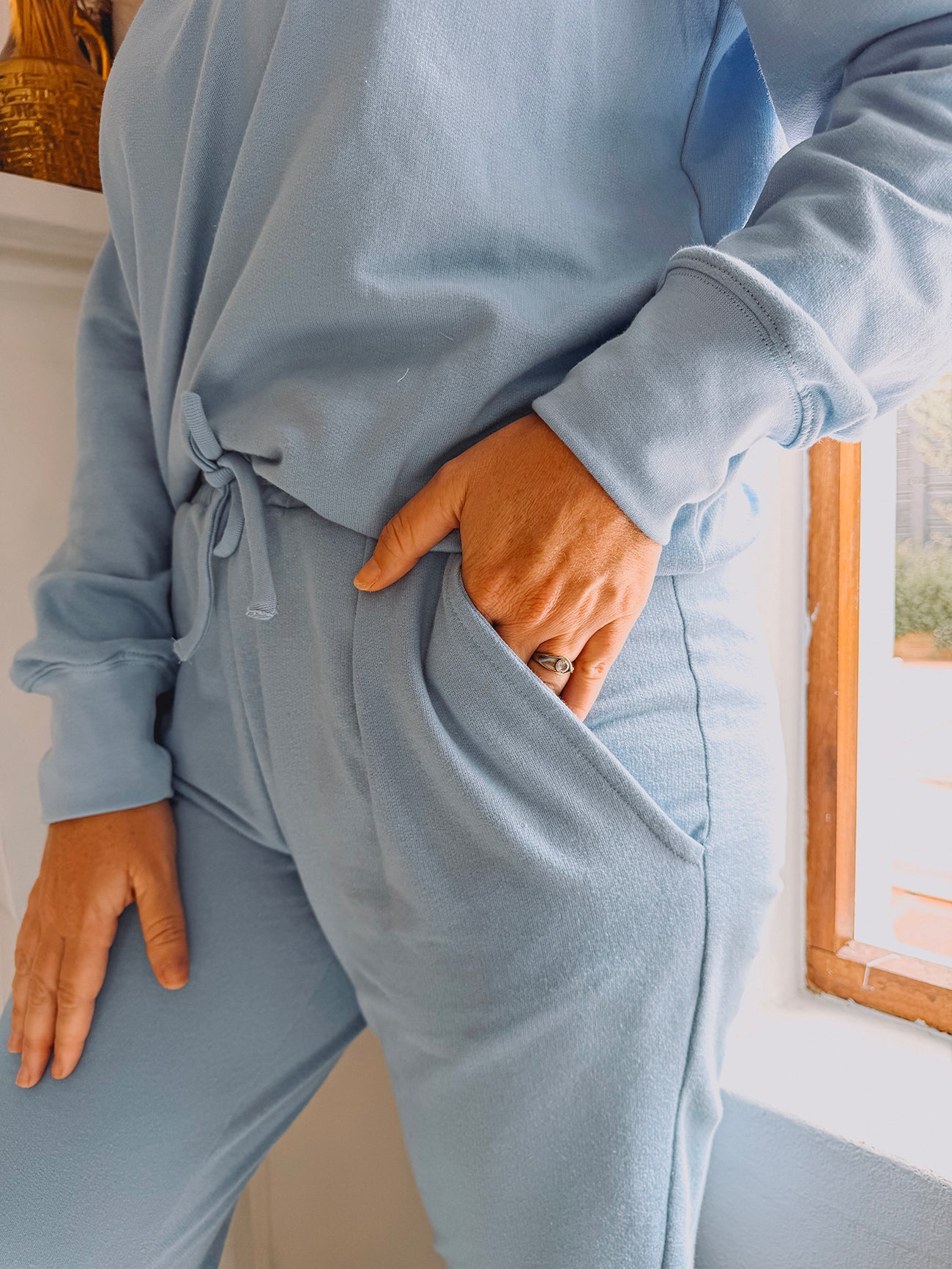 Womens Fleece Sweetpak - Powder Blue (sold as a set)