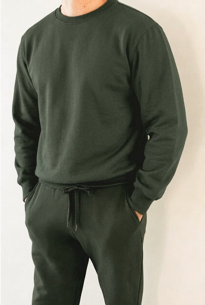 Mens Fleece Sweetpak - Olive Green (sold as a set)