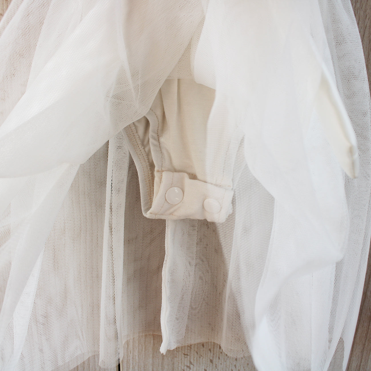 Emily Off-white Beaded Lace Dress/Romper (headband included)