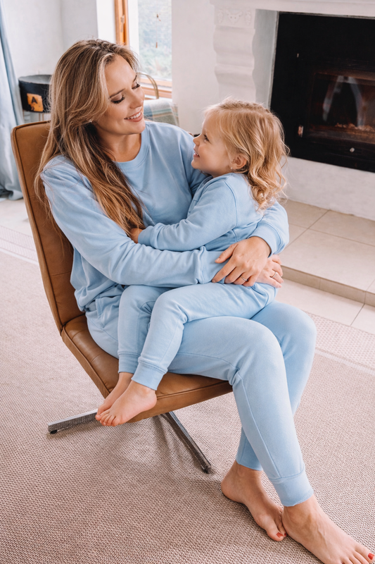 Womens Fleece Sweetpak - Powder Blue (sold as a set)