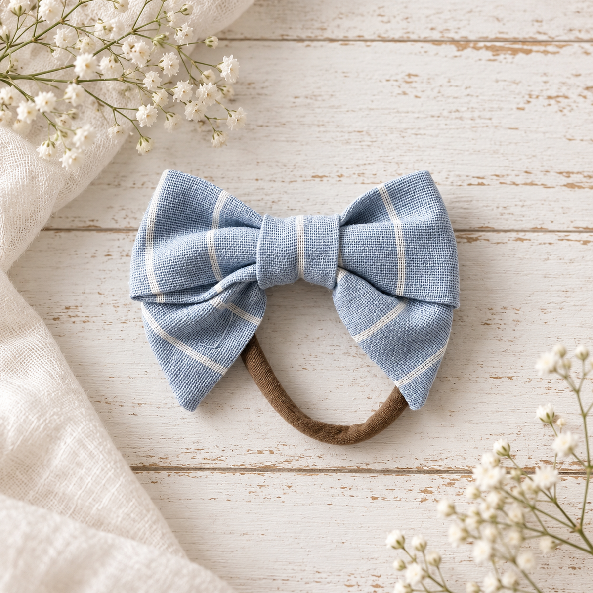 Resort Blue/White Stripes Nylon Headband