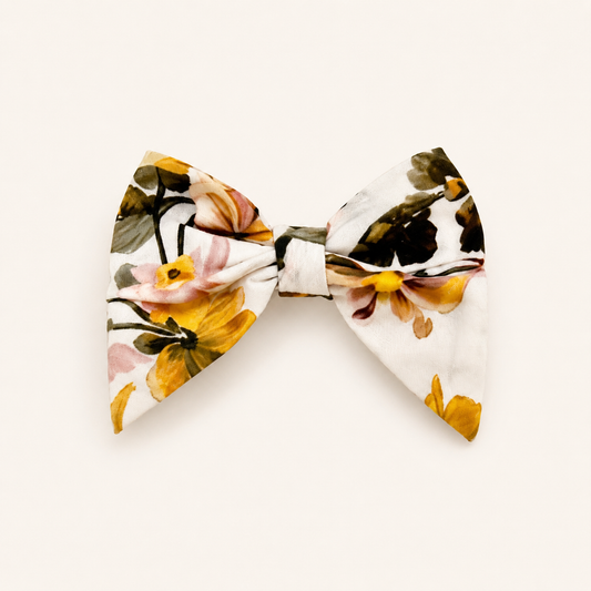 Burnt Sugar Floral Nylon Headband