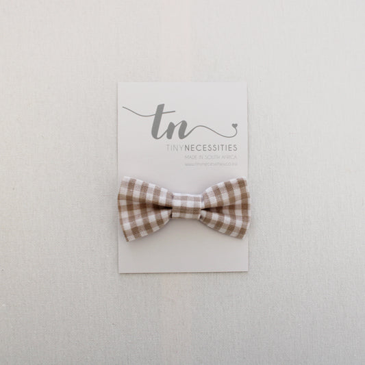 Gingham Bow Tie