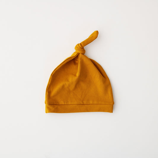 Mustard Knotted Beanie