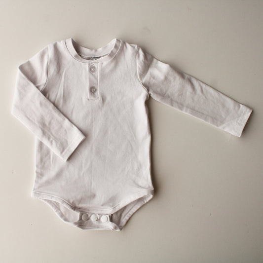 White Long Sleeve Onesie