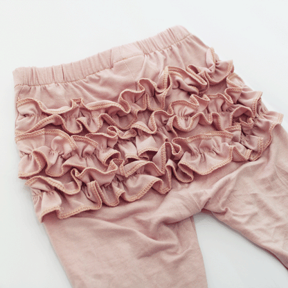 Frilly Bum Tights - Dusty Pink