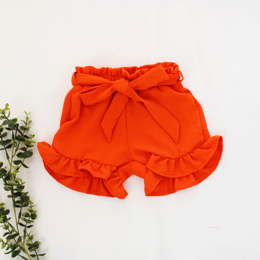 Milly Shorts - Orange (top and headband sold separately)