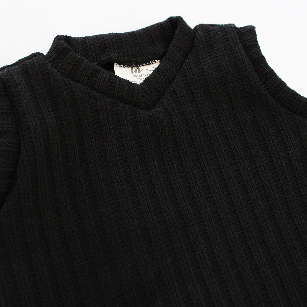 Sleeveless Knit Jersey - Black