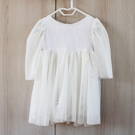 Angel Wing Dress - Off-white (headband + shoes sold separately)