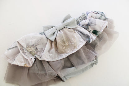 Tutu Bloomer with Bow - Anglaise Meadow (headband + onesie sold separately)