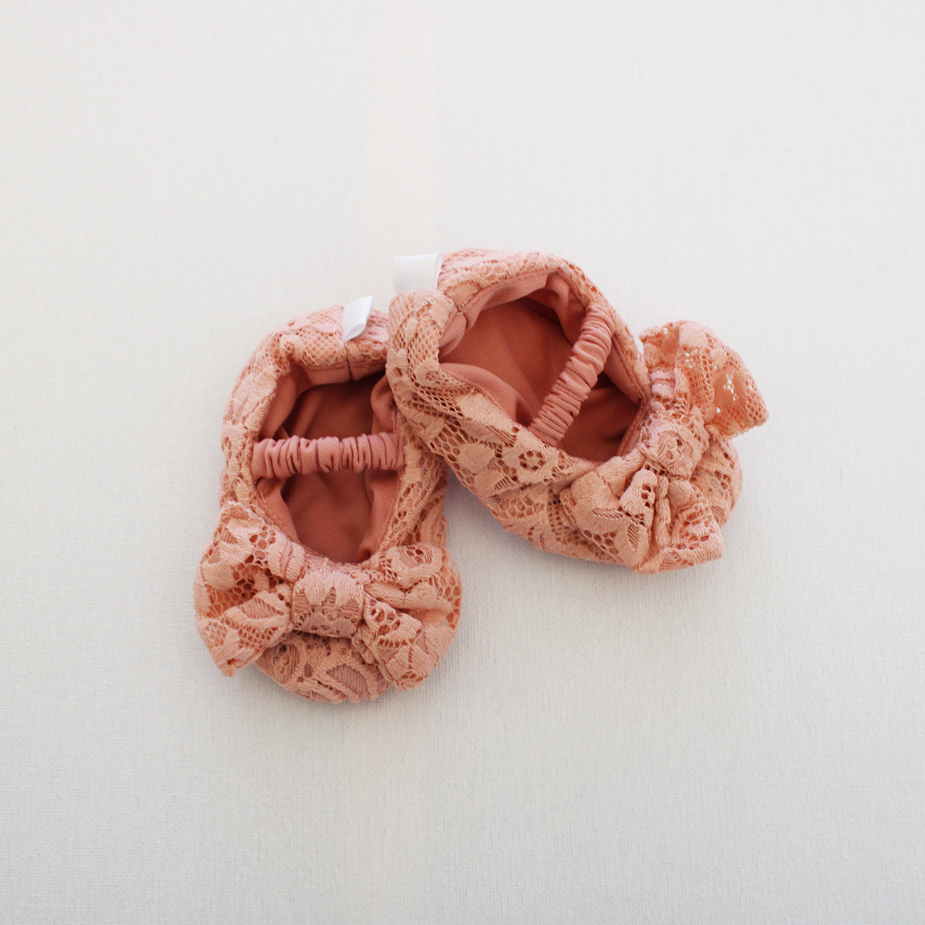 Soft Sole Shoes with bow - Antique Rose