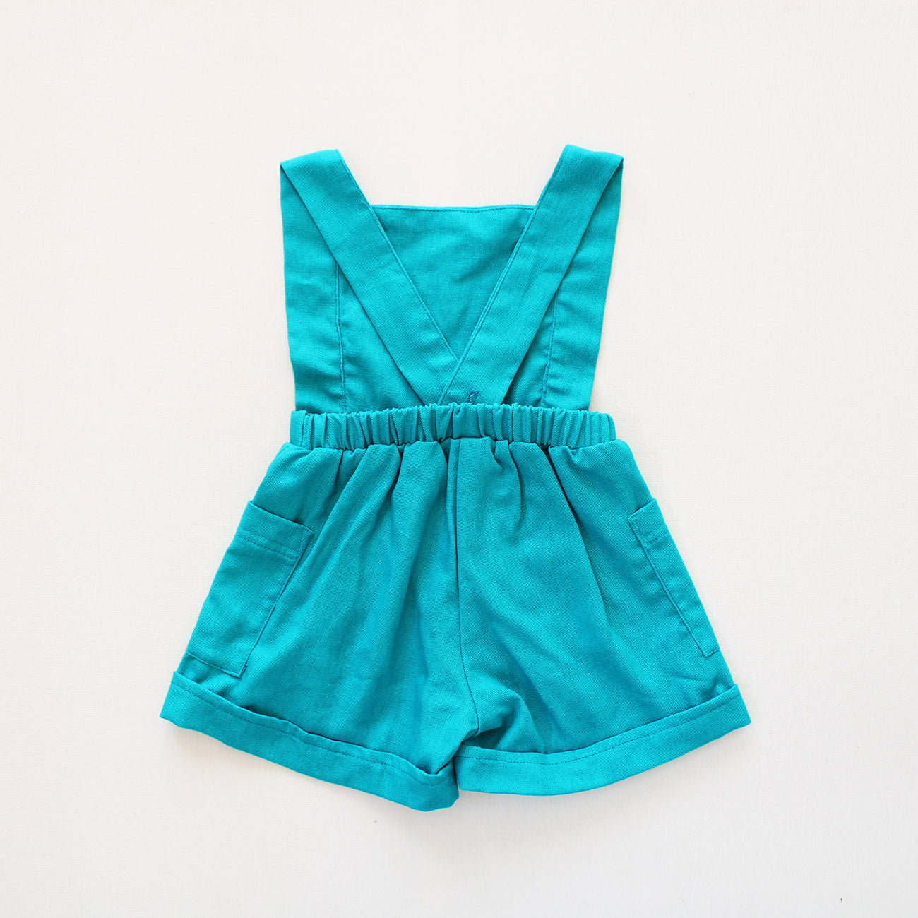 Aquamarine Dungaree (collared onesie + bow tie sold separately)