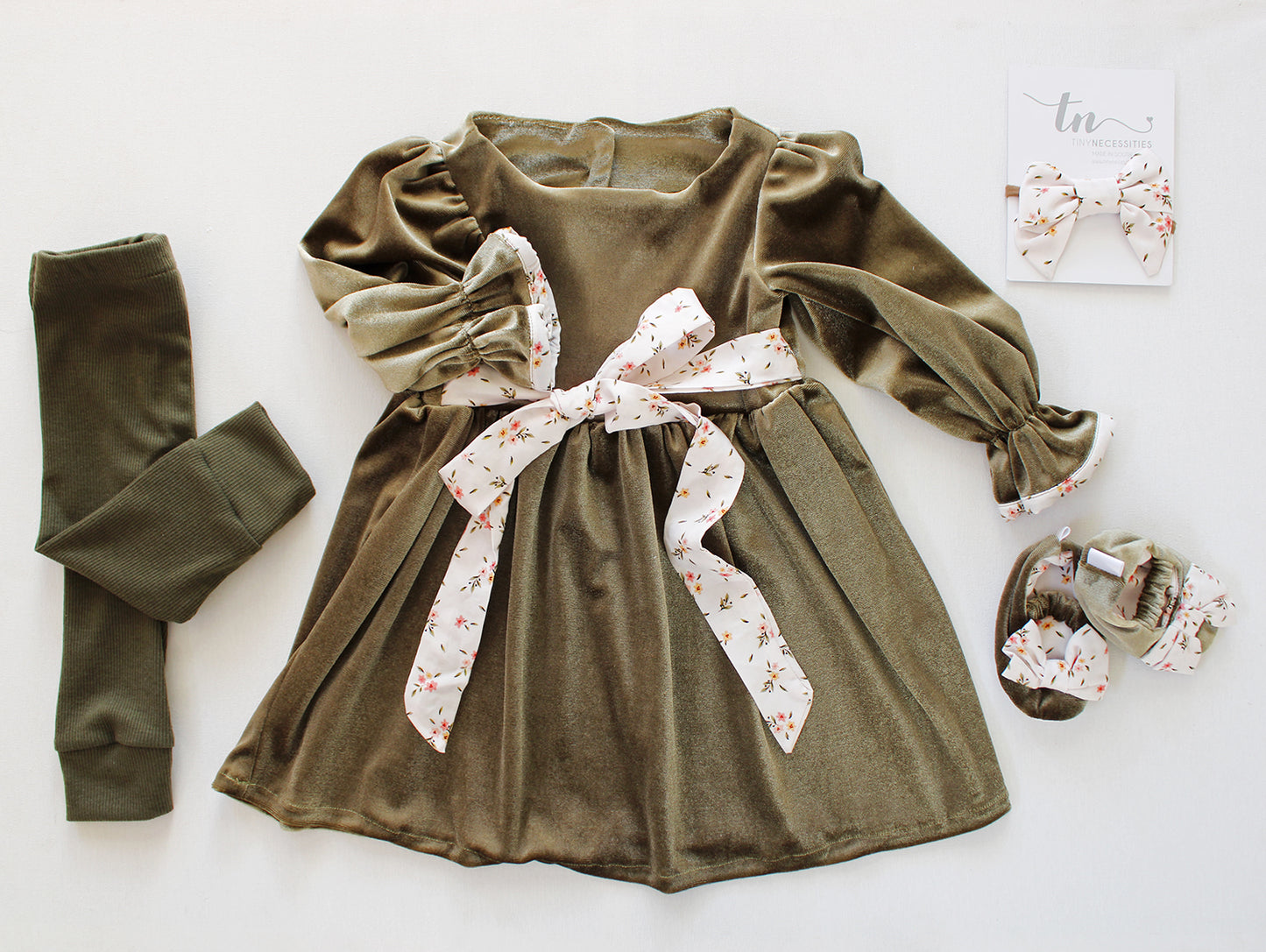 Tights - Olive Branch (matching items sold separately)