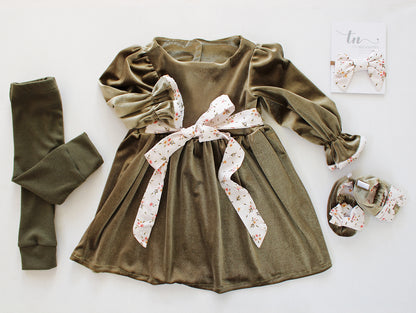 Tights - Olive Branch (matching items sold separately)