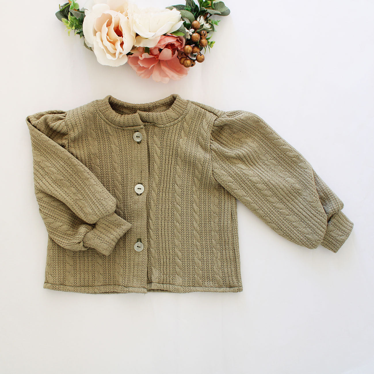 Baby Girls Jersey In Woolen Stuff With High Neck In Pink Color Design Double Pockets On Sale Price main image 1