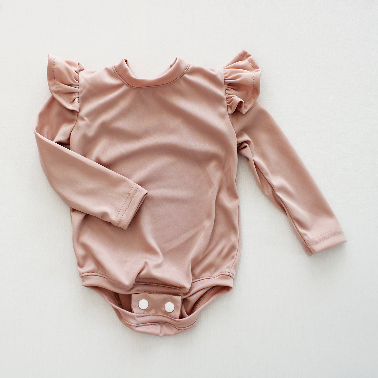 Frilly long sleeve Onesie - Ballet Pink (accessories sold separately)