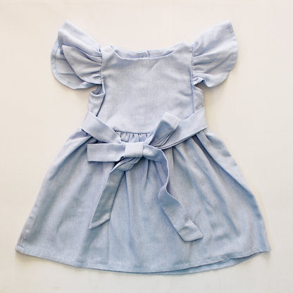 Magnolia Frilly Sleeve Dress - The Blue Blessing