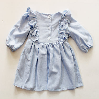 Paisley Long Sleeve Dress - Blue Blessing