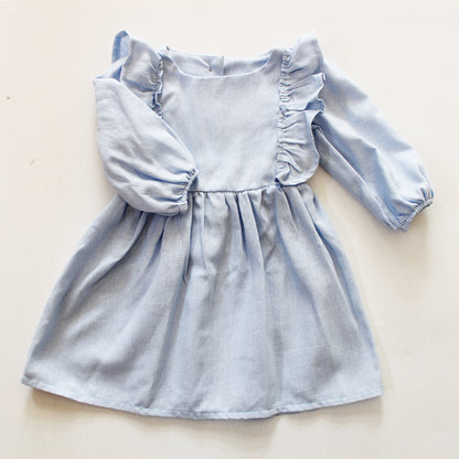 Paisley Long Sleeve Dress - Blue Blessing