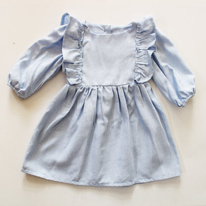 Paisley Long Sleeve Dress - Blue Blessing