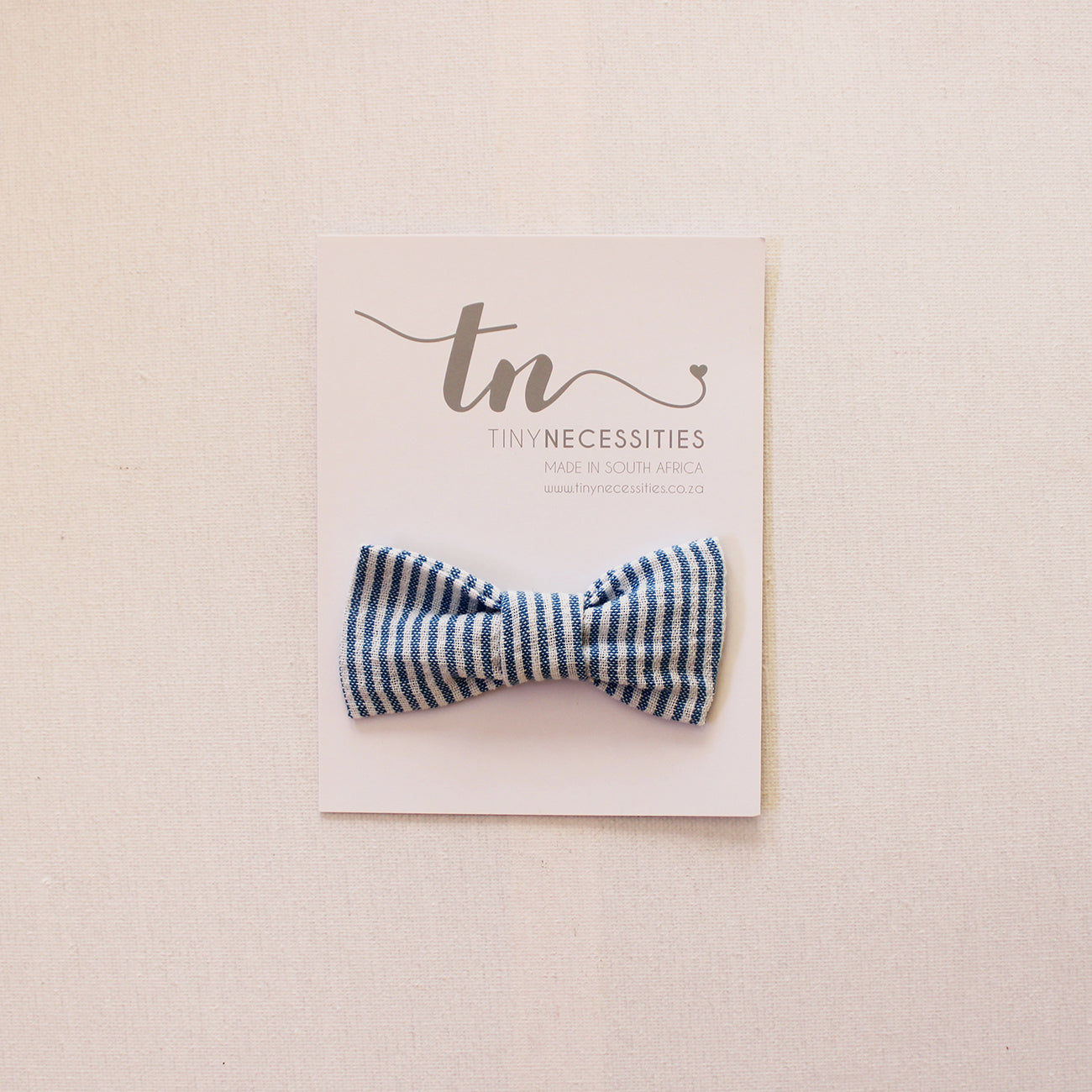 Blue Stripes Bow Tie