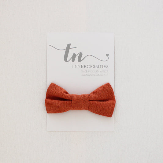 Burnt Apricot Bow Tie