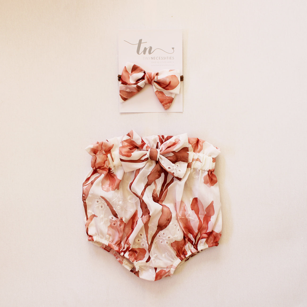 Coral Reef high waist Bloomer with Bow (onesie + accessories sold separately)