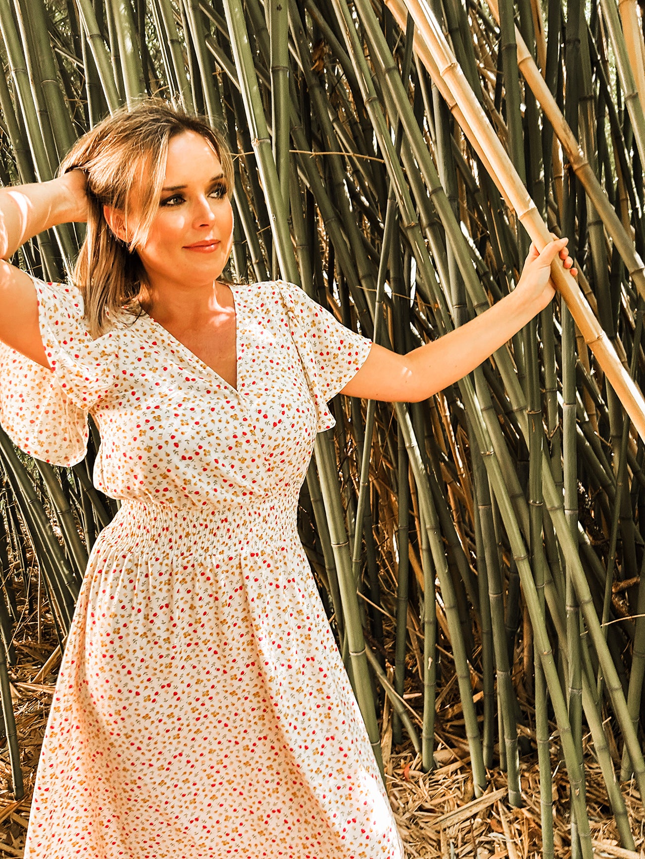 Womens Maxi Tier Dress - Crimson Harvest