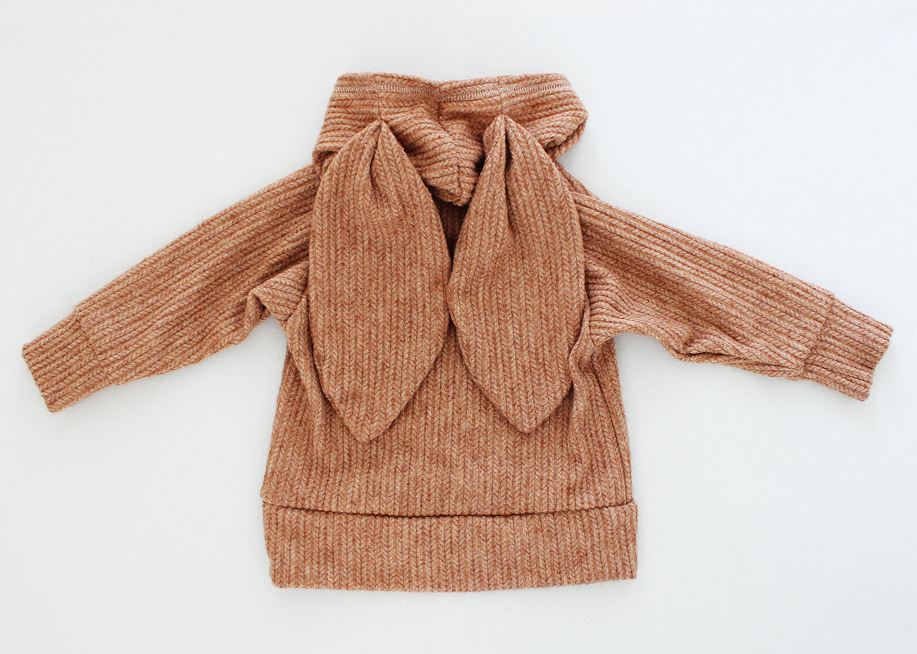 Hooded Bunny Jersey - Fudge (matching tights sold separately)
