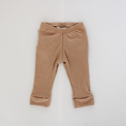 Frilly Bum Tights - Stone (matching onesie/jersey sold separately)