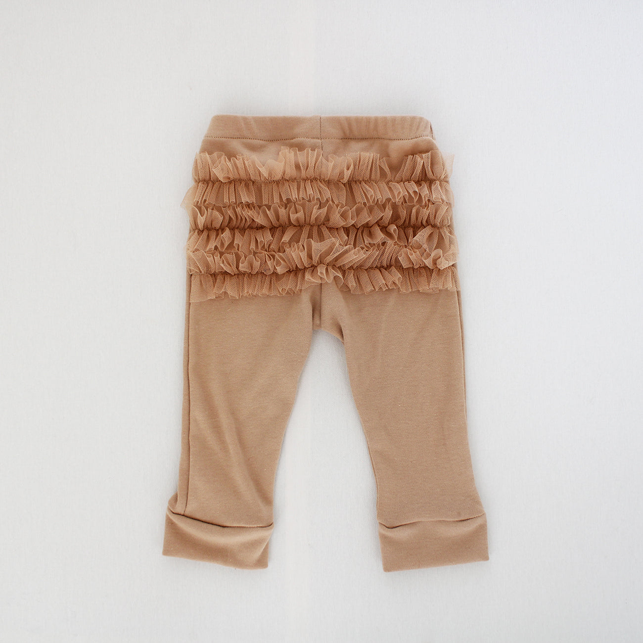 Frilly Bum Tights - Stone (matching onesie/jersey sold separately)