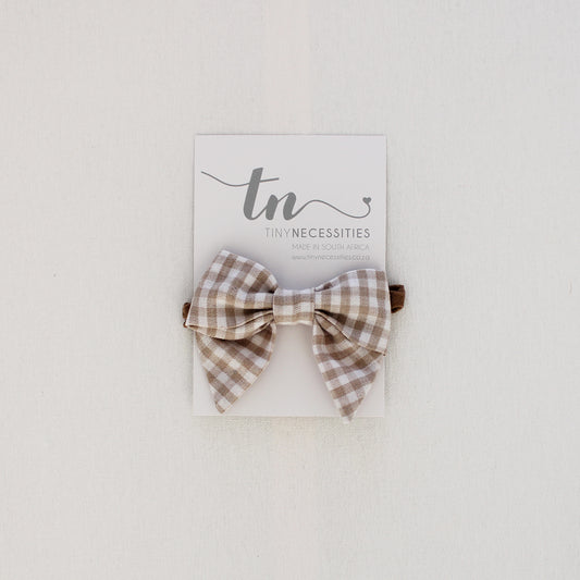 Gingham Nylon Headband