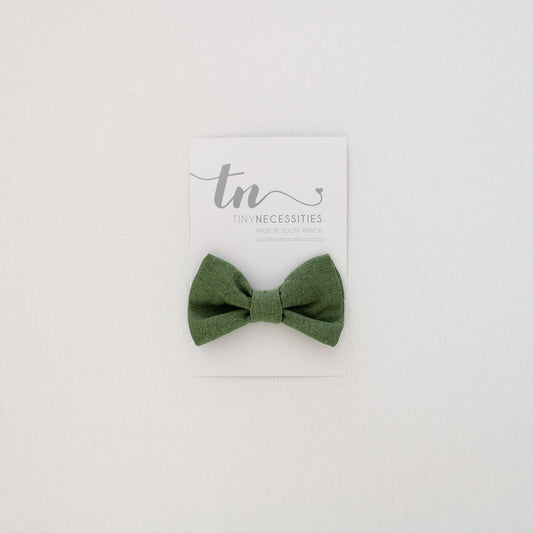 Olive Green Bow Tie