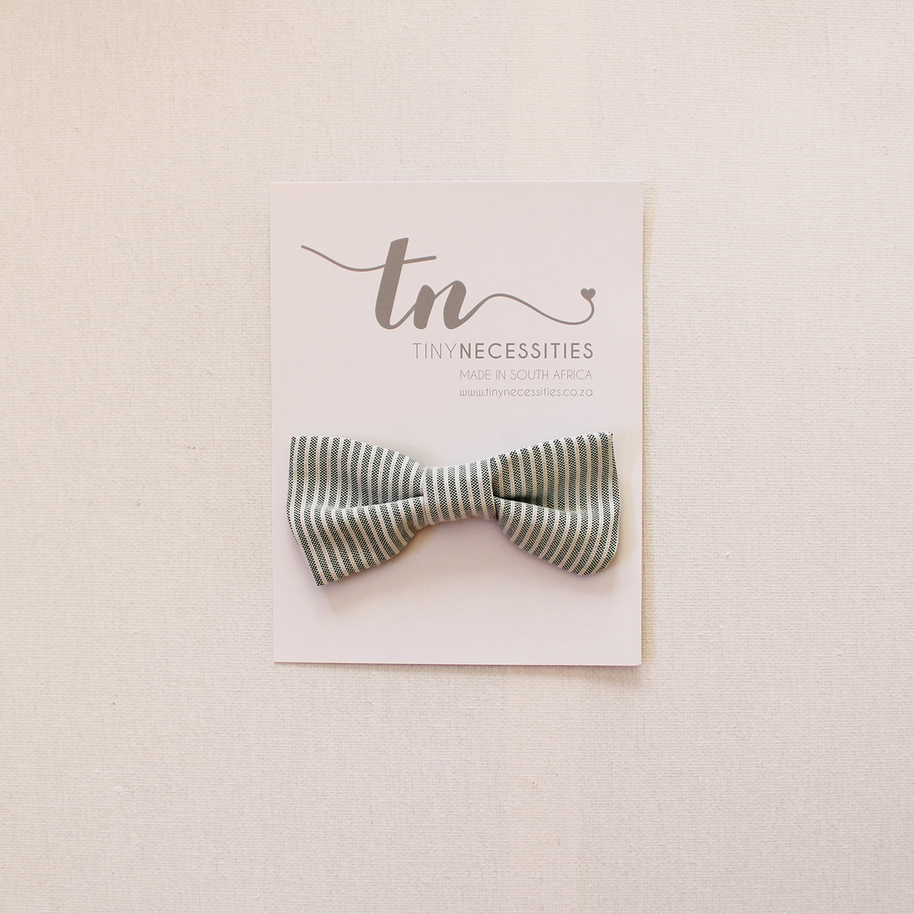 Green Stripes Bow Tie