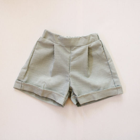 Green Stripes shorts (accessories + onesie + waistcoat sold separately)