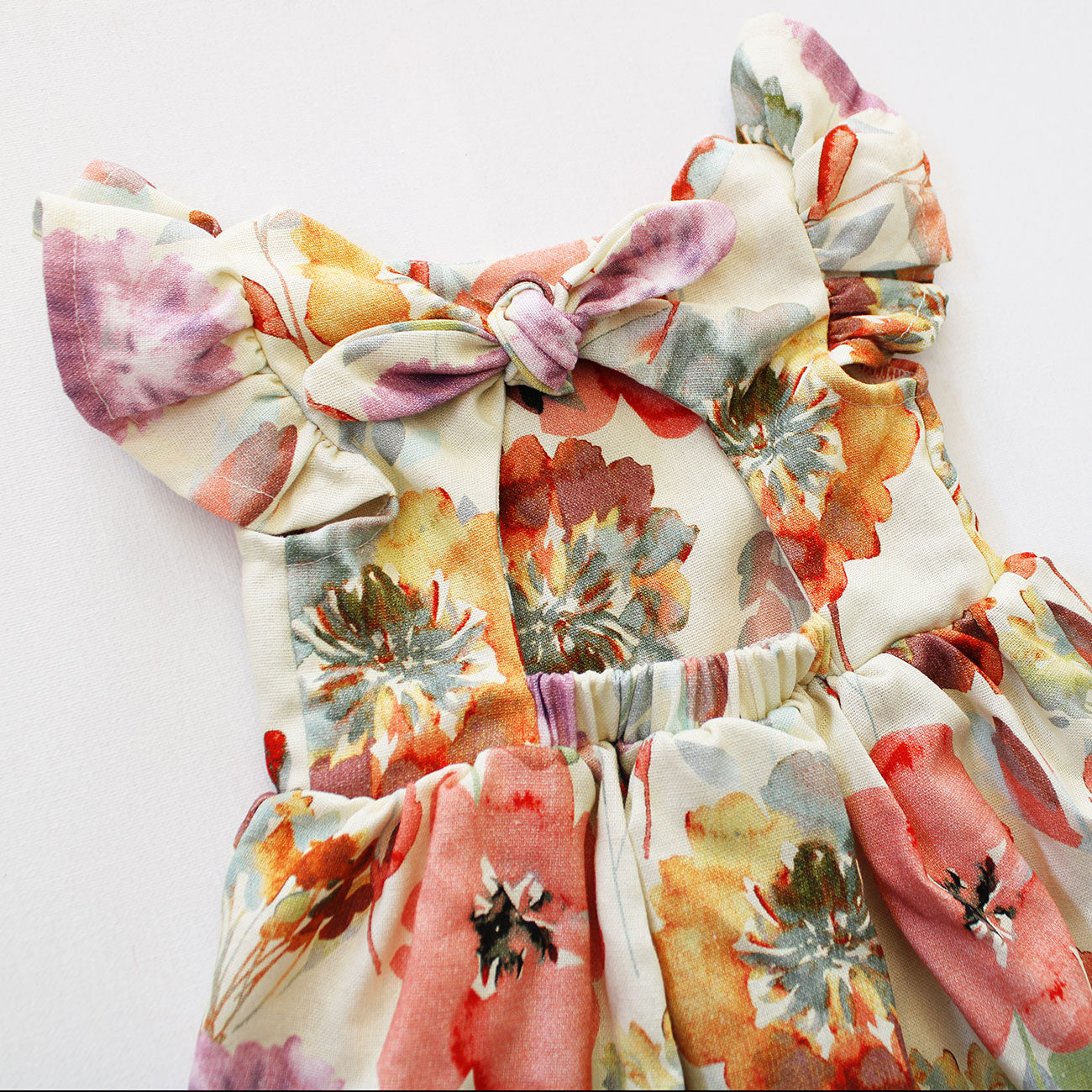 Open Back Frilly Dress - Hadassah (accessories sold separately)