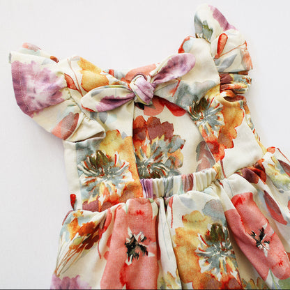 Open Back Frilly Dress - Hadassah (accessories sold separately)