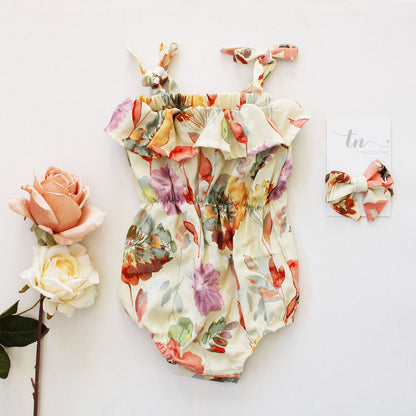Tie Strap Romper - Hadassah