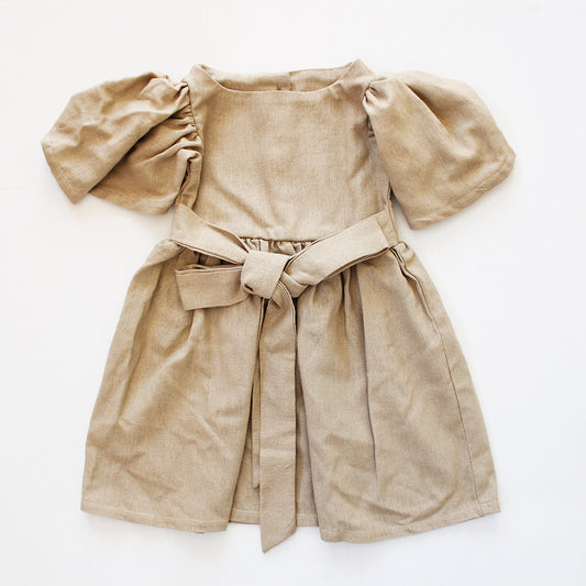 Magnolia Bell Sleeve Dress - Wheat Harvest