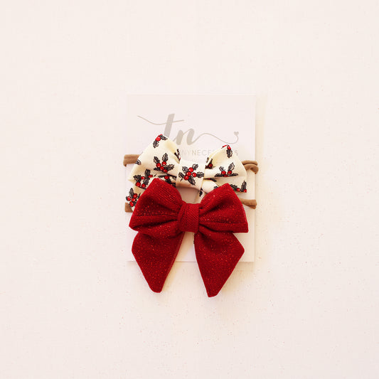 Holly Combo Nylon Headbands (2x headbands)