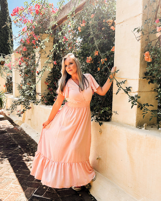Womens Maxi Tier Dress - Ice Cream Sundays