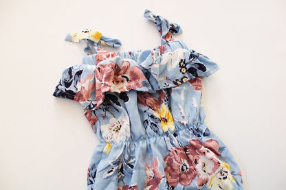 Tie Strap Romper - Blue Ivy