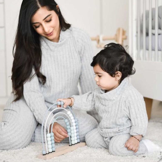 Kids Loungewear Leisure Rib Set - Light Grey (lead time: 7 working days)