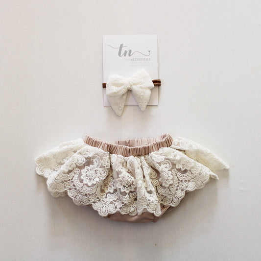 Selah Lace Bloomer (matching headband sold separately)