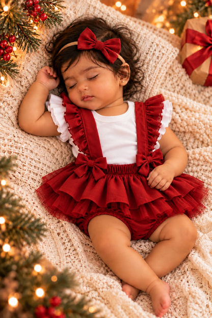 Mistletoe Playsuit (onesie + headband sold separately)