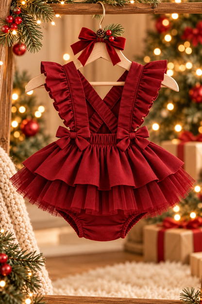 Mistletoe Playsuit (onesie + headband sold separately)