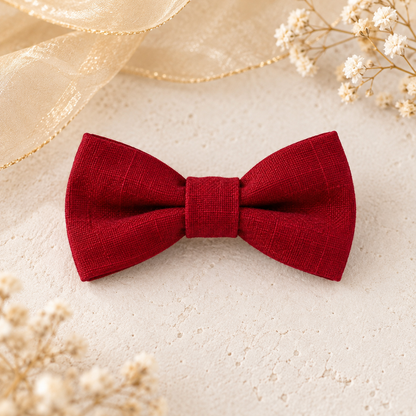 Mistletoe Red Bow Tie